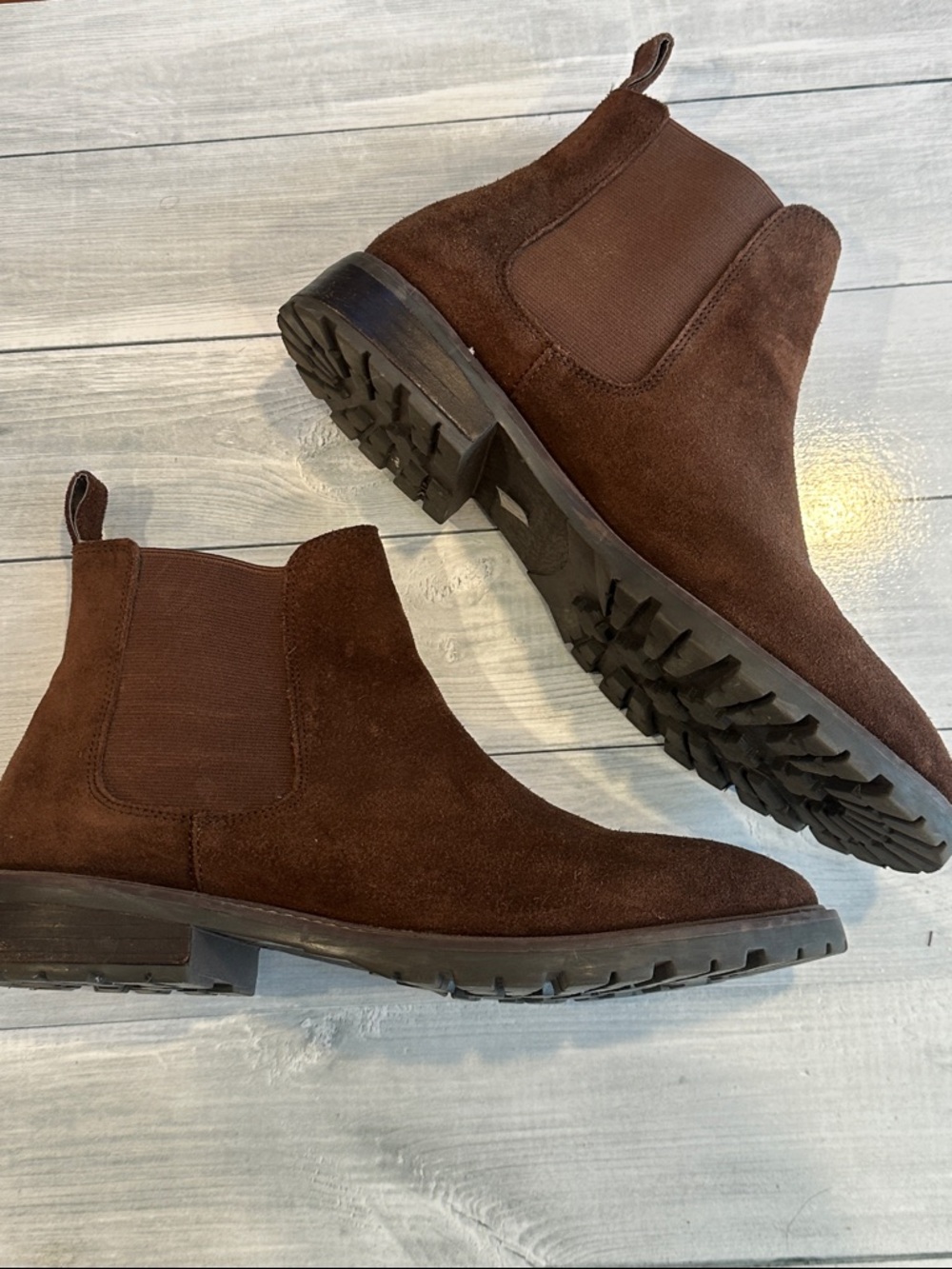 Steve Madden Sz 10 Brown Suede Leopold Ankle Boots • NEW!